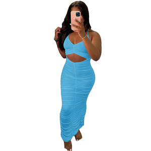 2024 été printemps évider couleur unie froncé robes midi <span class=keywords><strong>grande</strong></span> <span class=keywords><strong>taille</strong></span> femmes robes vêtements femmes <span class=keywords><strong>grande</strong></span> <span class=keywords><strong>taille</strong></span> vêtements pour femmes - Product Image 3