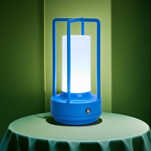 Led Night Light Rectangle Battery Powered Tap Control Warm <b>White</b> Color Changing Camping Desk Lamp For Bedroom <b>Bedside</b> Use - Product Image 3