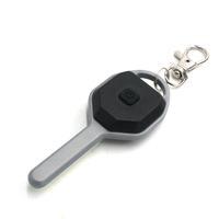 Petite lampe torche LED ABS, mini lampe de poche en forme de clé, porte-clés, lampe torche d'urgence, lampe de camping, lampe de nuit