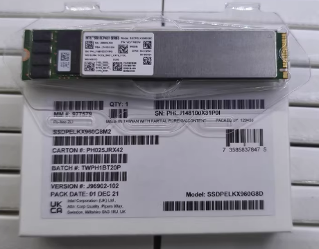 Intel DC P4511 960G M.2 NVMe Enterprise-Class Solid State Drive Model: 850PELXV960GSD 22110 Specification PCIe 3.0 X4 NVMe