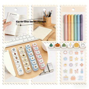 Set <span class=keywords><strong>de</strong></span> Seis <span class=keywords><strong>Sellos</strong></span> <span class=keywords><strong>de</strong></span> Tinta Kawaii, <span class=keywords><strong>Sello</strong></span> <span class=keywords><strong>de</strong></span> Impresión Personalizado, Impresión por Transferencia, <span class=keywords><strong>Sello</strong></span> <span class=keywords><strong>de</strong></span> Goma con Logo Vintage, <span class=keywords><strong>Sello</strong></span> <span class=keywords><strong>de</strong></span> Tinta <span class=keywords><strong>de</strong></span> Henna - Product Image 3