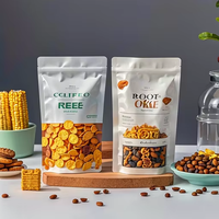 Sachets personnalisés à fermeture éclair pour snacks imprimés sur mesure, chips, noix, biscuits, chewing-gum, résistants à la chaleur, avec logo personnalisé