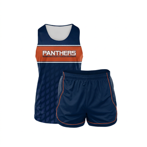 <b>Children's</b> Comfortable Skinny Track Field Uniform Sets Quick Dry 100% Polyester Outdoor Sports Team Training Wear Printed - Product Image 1
