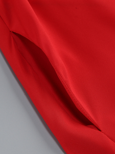 Abito lungo da donna con cinturino Sexy rosso senza maniche stampa floreale elegante <span class=keywords><strong>per</strong></span> feste di compleanno alla moda abbigliamento da sera - Product Image 5