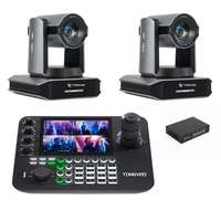 Paquete Todo en Uno: Cámara PTZ 4K60 30x con Controlador de Joystick, Seguimiento por IA, Calidad de Transmisión para Iglesias, Conferencias y Transmisiones en Vivo