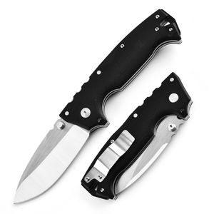 AD10 profesyonel açık kamp avcılık katlanır bıçak G10 çakı tutamağı kemer klipsi ile - Product Image 1