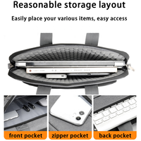 Portable voyage affaires Style coque d'ordinateur 13/14/15.6 pouces simple bandoulière élégant Polyester pochette pour ordinateur portable