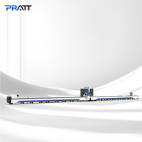Machine de découpe laser à fibre CNC pour profilés métalliques avec rotation, commande Cypcut, servomoteur Yaskawa, rail de guidage HIWIN, 3 axes