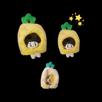Boneka boneka karakter Anime Plushie, Kustom boneka Mini idola Korea Kpop 5cm sampai 20cm terbuat dari katun