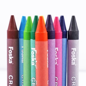 Foska prezzo a buon mercato 12 colori brillanti alla rinfusa grandi arti sicure e Non tossico nessun residuo sulle mani bambino pastelli di vernice per bambini - Product Image 3