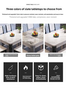 Tavolo <span class=keywords><strong>da</strong></span> <span class=keywords><strong>Pranzo</strong></span> Moderno Espandibile Design Rettangolare Adatto per 6 Persone Arredamento per <span class=keywords><strong>Cucina</strong></span> <span class=keywords><strong>e</strong></span> <span class=keywords><strong>Sala</strong></span> <span class=keywords><strong>da</strong></span> <span class=keywords><strong>Pranzo</strong></span> per Famiglie - Product Image 5