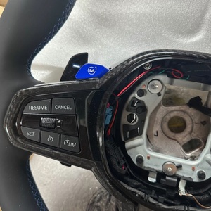Volante Deportivo de Fibra de Carbono y Gamuza Azul M1 M2 para <span class=keywords><strong>BMW</strong></span> M3 M4 G68 G70 G20 G22 G30 G35 G37 G80 G82 X3 X4 X5 540i G30 <span class=keywords><strong>320i</strong></span> G20 - Product Image 5