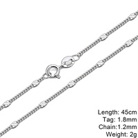 Chaîne gourmette en argent massif 925, collier en argent pur pour femmes, vente en gros, article très demandé