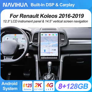 NaviHua nuovo Design Tesla schermo Android autoradio Carplay Stereo con Auto Cluster digitale per <span class=keywords><strong>Renault</strong></span> Koleos <span class=keywords><strong>Megane</strong></span> 4 <span class=keywords><strong>2016</strong></span> 2019 - Product Image 3