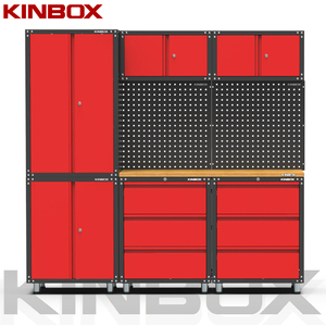 Kinbox Premium 9-Piece Toolbox Set - Space-Saving Workshop Storage for DIY, Mechanics & Professionals 20CM9C Workshop Organizer - Product Image 4