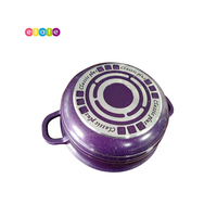 Vente chaude moderne granit 6 pièces batterie de cuisine casseroles antiadhésives pour la cuisine à domicile conception d'articles de cuisine classiques