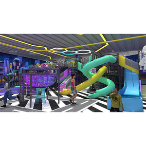 Équipement de terrain de jeu intérieur pour enfants sur <span class=keywords><strong>le</strong></span> thème de la jungle, construction en acier galvanisé et contreplaqué, surface en PU, capacité de 10 000 kg pour 200 personnes - Product Image 4