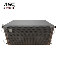 LA-210P Sistema de Sonido Profesional de Altavoces Activos de Línea de 2 Vías con Doble Woofer de 10 Pulgadas