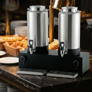 Distributeur de boissons électrique 6L à double tête en acier inoxydable pour usage commercial (hôtels, restaurants) - Product Image 1