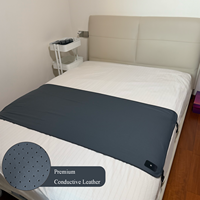 Tapis de mise à la terre gris pour lit, tapis de sommeil conducteur pour les pieds et le corps entier, tapis de mise à la terre pour le sommeil et le bien-être