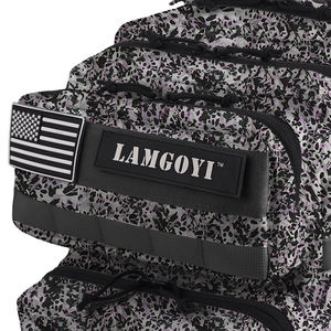 LAMGOYI 防水ポリエステルジッパー留め具付きトラベル刺繍フィットネススポーツパッチカモユニセックスカスタムタクティカルジムバックパック - Product Image 6
