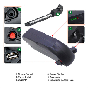 可充电24v 36v 48v 8ah 500w 20ha锂离子双电池框架36v自行车电池用于formoclu ebike锂电池 - Product Image 3