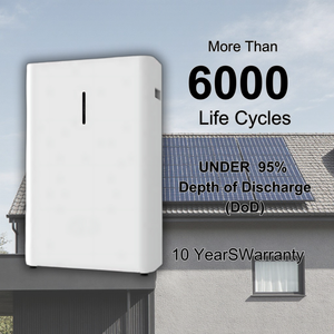 Batterie domestique 5 kWh 51,2 V 100 Ah LFP IP66, système solaire basse tension empilable, garantie 10 ans, certifié CE - Product Image 2