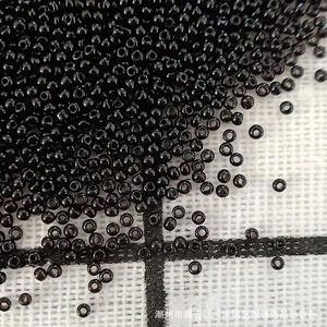 단색 라운드 유리 구슬 블랙 3D DIY 수제 페르시 보석 액세서리 의류 및 도매 - Product Image 1