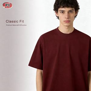 Camiseta de Verano 2026, Nueva, 345G, Estilo Americano, Cuello Redondo, Algodón Puro, Marca de Moda, Color Sólido, Corte Corto - Product Image 1