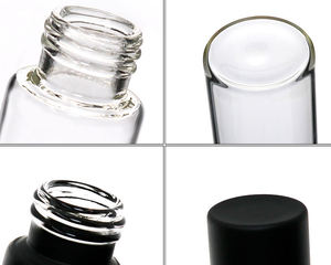 Tube en verre personnalisé avec impression de logo, flacon à ouverture facile, tube étiqueté, personnalisable, 98 mm, 109 mm, 116 mm, bouchon à vis de qualité alimentaire - Product Image 4