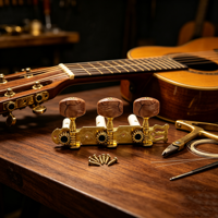 HIVE High Quality Agate square Head Plastic Posts Machine Heads 3R3L 6 String Classical Guitar Tuning Pegs with Screw Parts