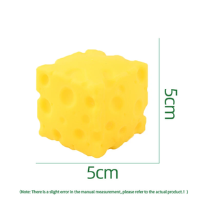 Giocattolo Sensoriale 3D a Forma di Formaggio Morbido per Alleviare lo Stress, Adatto Come Regalo per Bambini e Adulti, Decorativo - Product Image 6