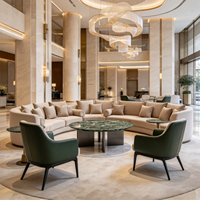Table basse Majlis arabe en marbre avec pieds en fer noir, mobilier pour salle de réception, hôtel, salon, approvisionnement en gros, projet commercial de rembourrage