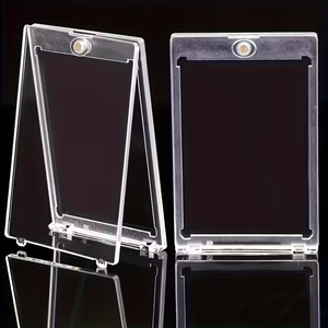 75pt/100pt Magnetische Toploader Kaarthouder Bovenlader Kaarten Beschermende Doorzichtige Vitrine Standaard Maat Voor Het Ruilen Van Sportkaarten - Product Image 1