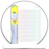 Tableau blanc effaçable à sec personnalisé avec design de notes adhésives, grand tableau blanc effaçable à sec pour les présentations scolaires et les projets en classe