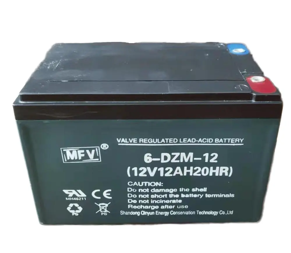 Batteria 12 v12ah acido al piombo VRLA modello 6-DZM-12 veicoli elettrici Golf cart illuminazione utensili elettrici barche UPS