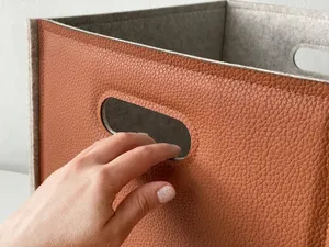 Panier de <span class=keywords><strong>rangement</strong></span> en feutre sur mesure, panier de <span class=keywords><strong>rangement</strong></span> moderne pour la maison, organisateur de <span class=keywords><strong>rangement</strong></span> portable en feutre pour l'organisation de la maison et du bureau - Product Image 5