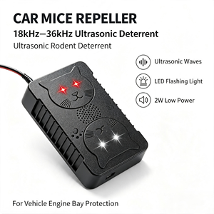 18-36kHz Ultrasound Under Hood Rodent <strong>Repellent</strong> for Cars, Ultrasonic Strobe Deterrent Vehicle Rodent <strong>Repellent</strong> for Cars - Product Image 2