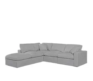 Moderne Luxe Minimalistische Woonkamer Wolk Stof Bank Lounge Hoek Modulaire Sectionele Bank