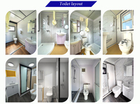 Maison préfabriquée en conteneur maritime modifié de 20 pieds ou 40 pieds avec structure en acier, cuisine, salle de bain, design moderne, bureau à domicile