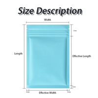 Groothandel Matte Laminatie Platte Ziplock Mylar Zakjes met Kleurrijk Aluminiumfolie voor Snoep, Sieradenopslag, Geurdicht, Herbruikbaar