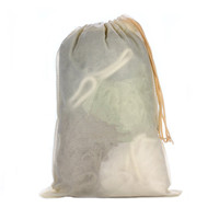 Éponge de douche en maille exfoliante naturelle biologique en PET recyclé GRS respectueuse de l'environnement, apaise la peau, éponge à bulles, loofah