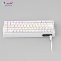 Clavier mécanique de jeu ergonomique filaire KBL-303YM, 68 touches, mini rétroéclairage LED, anti-ghosting 26 touches, panneau unique