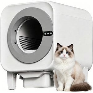OEM Wholesale Cat <b>Litter</b> <b>Box</b> Kattenbak Rectangle Fully Enclosed <b>Large</b> Capacity Odor Control Easy Clean Modern Design - Product Image 4