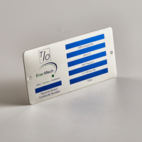 Placa de identificación de información de código QR de empresa de señalización de metal de corrosión de acero inoxidable de alta calidad personalizada