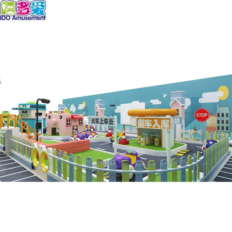 Park City Kids Modern Design Driving Indoor Playground For Shopping Centers