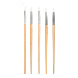 Stylo de sculpture et d'embossage en silicone pour nail art, avec embout plissé et petite tête de colle, outil de brosse pour la création de motifs 3D en gel - Product Image 1
