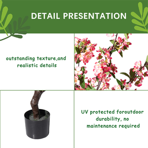 7793/PZ-4-80/7790 Dọc Vườn Mùa Xuân Nhân Tạo Màu Hồng Đào Hoa Cây Hoa Cho Đám Cưới Đảng Vườn Trang Trí Nội Thất - Product Image 6