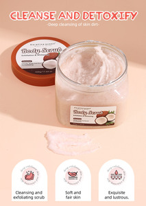 Exfoliante de Azúcar de <span class=keywords><strong>Coco</strong></span> y Karité <span class=keywords><strong>Coco</strong></span> Colada Hidratante y Exfoliante OEM ODM para un Cuidado Corporal Esencial Nutritivo - Product Image 3