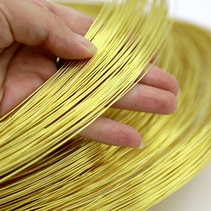 18K Gold Plated Copper <b>Wire</b> Round <b>Soft</b> For Bracelet Making DIY Jewelry Findings 0009 Yiwu Summer 2025 - Product Image 3